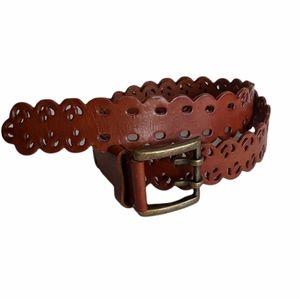 Amanda Smith Genuine Leather XL Brass Buckle